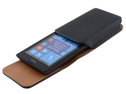 Textured Synthetic Leather Vertical Belt Pouch for Nokia Lumia 520