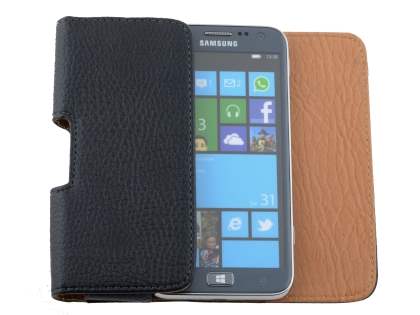 Textured Synthetic Leather Belt Pouch for Samsung Ativ S I8750
