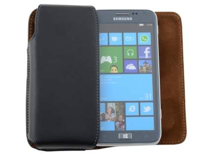 Extra-tough Genuine Leather ShineColours belt pouch for Samsung Ativ S I8750
