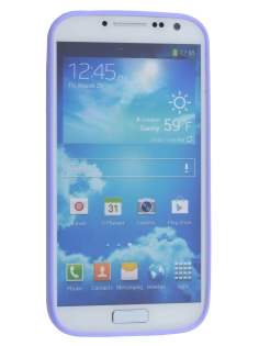 Dual-Design Case for Samsung Galaxy S4 I9500 - Purple/Frosted Clear