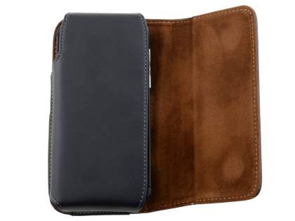 Extra-tough Genuine Leather ShineColours belt pouch for BlackBerry Z10