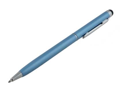 Universal Finger-Touch Dual Stylus & Pen - Sky Blue