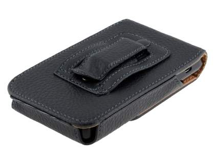 Textured Synthetic Leather Vertical Belt Pouch for Huawei Ascend Y300