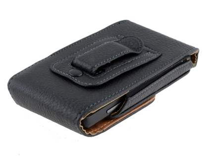 Textured Synthetic Leather Vertical Belt Pouch for Huawei Ascend Y300
