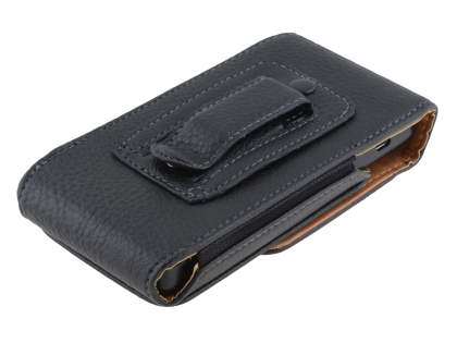 Textured Synthetic Leather Vertical Belt Pouch for Huawei Ascend Y300