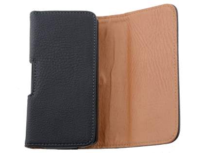Textured Synthetic Leather Belt Pouch for Huawei Ascend Y300
