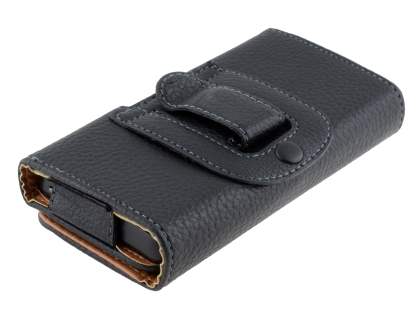 Textured Synthetic Leather Belt Pouch for Huawei Ascend Y300