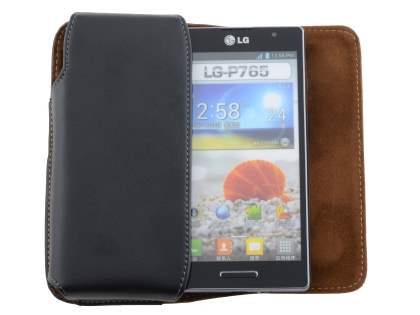 Extra-tough Genuine Leather ShineColours belt pouch for LG Optimus L9 P760