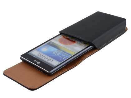 Smooth Synthetic Leather Vertical Belt Pouch for LG Optimus L9 P760