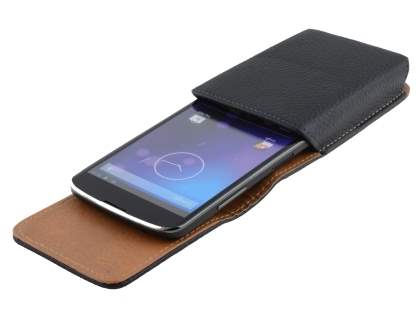 Textured Synthetic Leather Vertical Belt Pouch for LG Nexus 4 E960