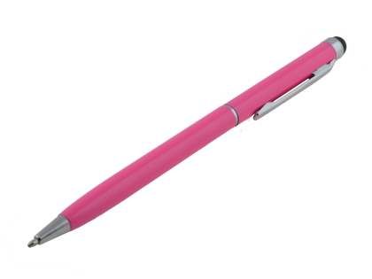 Universal Finger-Touch Dual Stylus & Pen - Pink