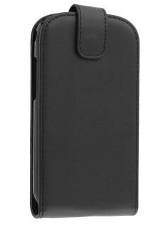 Synthetic Leather Flip Case for Samsung S7710 Galaxy Xcover 2 - Classic Black Synthetic Leather Flip Case for Samsung S7710 Galaxy Xcover 2 - Classic Black