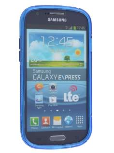 Wave Case for Samsung Galaxy Express i8730 - Frosted Blue/Blue