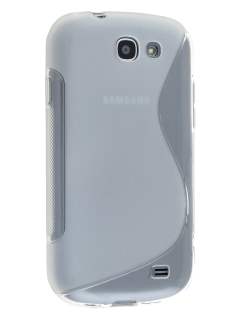 Wave Case for Samsung Galaxy Express i8730 - Frosted Clear/Clear Soft Cover