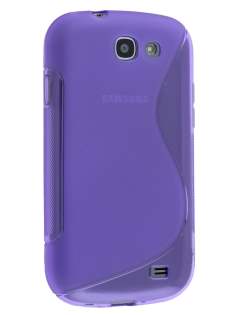 Wave Case for Samsung Galaxy Express i8730 - Frosted Purple/Purple Soft Cover
