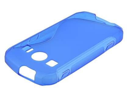 Wave Case for Samsung Galaxy Xcover II S7710 - Frosted Blue/Blue