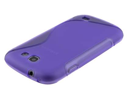 Wave Case for Samsung Galaxy Express i8730 - Frosted Purple/Purple