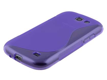 Wave Case for Samsung Galaxy Express i8730 - Frosted Purple/Purple