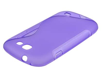 Wave Case for Samsung Galaxy Express i8730 - Frosted Purple/Purple
