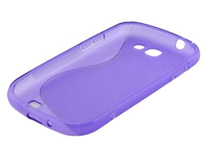 Wave Case for Samsung Galaxy Express i8730 - Frosted Purple/Purple
