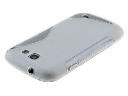 Wave Case for Samsung Galaxy Express i8730 - Frosted Clear/Clear