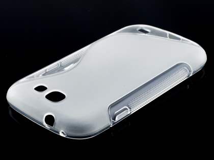 Wave Case for Samsung Galaxy Express i8730 - Frosted Clear/Clear