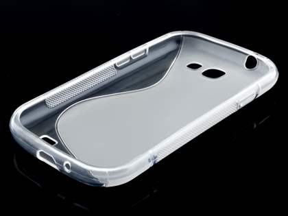 Wave Case for Samsung Galaxy Express i8730 - Frosted Clear/Clear