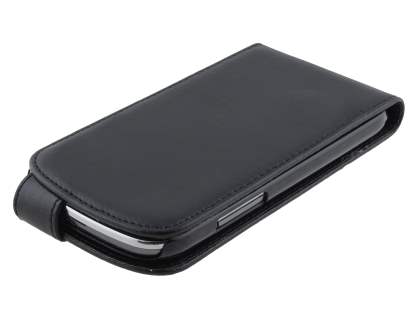 Synthetic Leather Flip Case for Samsung Galaxy Express i8730 - Classic Black