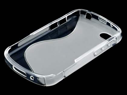 Wave Case for BlackBerry Q10 - Frosted Clear/Clear