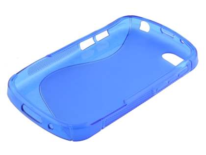 Wave Case for BlackBerry Q10 - Frosted Blue/Blue