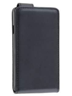 Sony Xperia E Synthetic Leather Flip Case - Classic Black