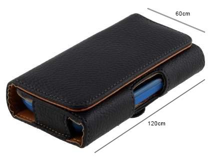 Textured Synthetic Leather Belt Pouch - Bumper Case Compatible