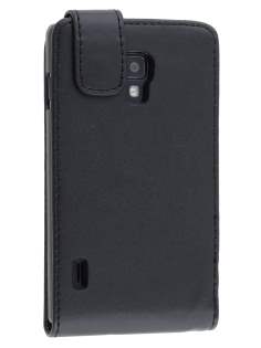 Synthetic Leather Flip Case for LG Optimus L7 II P710 - Classic Black Synthetic Leather Flip Case for LG Optimus L7 II P710 - Classic Black