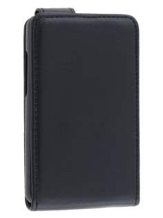 Synthetic Leather Flip Case for LG Optimus L3 II E430 - Classic Black