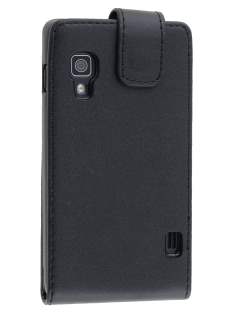 Synthetic Leather Flip Case for LG Optimus L5 II E460 - Classic Black Synthetic Leather Flip Case for LG Optimus L5 II E460 - Classic Black