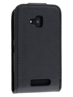 Synthetic Leather Flip Case for Nokia Lumia 610 - Classic Black Synthetic Leather Flip Case for Nokia Lumia 610 - Classic Black