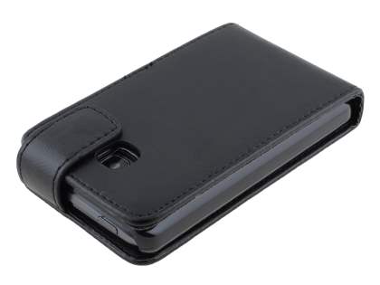 Synthetic Leather Flip Case for LG Optimus L3 II E430 - Classic Black