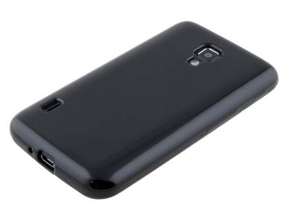 Frosted Colour TPU Gel Case for LG Optimus L7 II P710 - Classic Black
