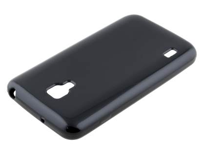Frosted Colour TPU Gel Case for LG Optimus L7 II P710 - Classic Black