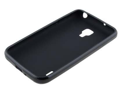 Frosted Colour TPU Gel Case for LG Optimus L7 II P710 - Classic Black