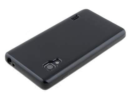 LG Optimus L5 II E460 Frosted Colour TPU Gel Case - Classic Black