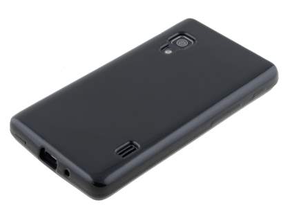 LG Optimus L5 II E460 Frosted Colour TPU Gel Case - Classic Black
