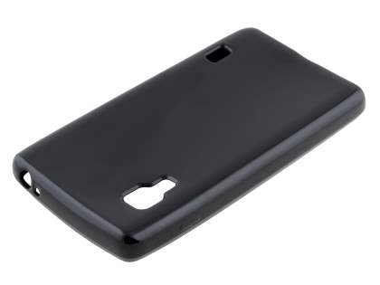 LG Optimus L5 II E460 Frosted Colour TPU Gel Case - Classic Black