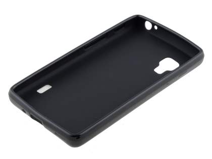 LG Optimus L5 II E460 Frosted Colour TPU Gel Case - Classic Black