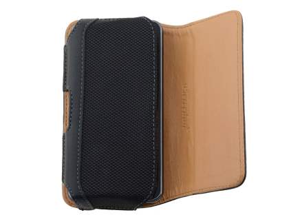 LG Optimus F5 P875 Synthetic Leather Belt Pouch - Classic Black