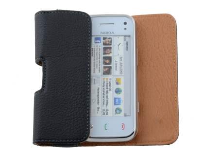 Textured Synthetic Leather Belt Pouch for Nokia N97 mini