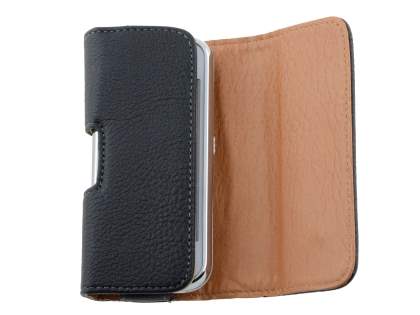 Textured Synthetic Leather Belt Pouch for Nokia N97 mini