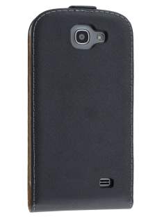 Samsung Galaxy Express i8730 Slim Genuine Leather Flip Case - Classic Black Samsung Galaxy Express i8730 Slim Genuine Leather Flip Case - Classic Black