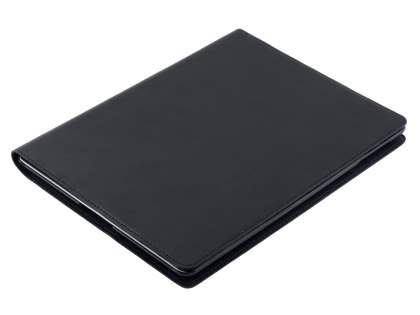 Premium Genuine Leather Slim Portfolio Case with Stand for iPad 2/3/4 - Classic Black