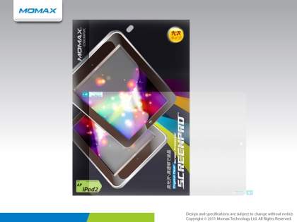 MOMAX Crystal-Clear Screen Protector for  iPad 2/3/4 - Screen Protector